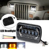 Ford E-100 E-150 E-250 E-350 Econoline 5x7" 7x6 LED Headlight Hi/Lo DRL