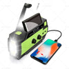 4000mAh Emergency Solar Hand Crank Radio Power Bank Charger Flashlight