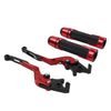BMW S1000XR Red Extendable Brake Clutch Lever Grip Set (2015-2021)