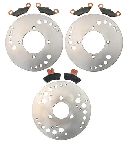 Polaris Trail Blazer 400 Front & Rear Brake Rotors & Semi-Metallic Pads (2003–2003)