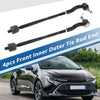 Toyota RAV4 / Scion TC 4pcs Front Inner Outer Tie Rod End Link