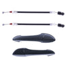 BMW X5 4pcs Rear LH+RH Black Outer Door Handle & Carrier Cable (2000–2007)
