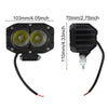 Truck ATV 4 Inch LED Cube Pods Work Light Bar Spot Fog Lamp Driving Offroad
