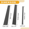 Honda CR-V (2002-2006) Black Carbon Fiber 6 x Car Pillar Window Trim Covers