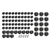 Harley Touring Road Street Glide 75X Black Engine Bolt Topper Caps (07-16)