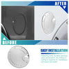 Dodge Ram Silver Tone Fuel Tank Cover Door Cap (2010-2017)