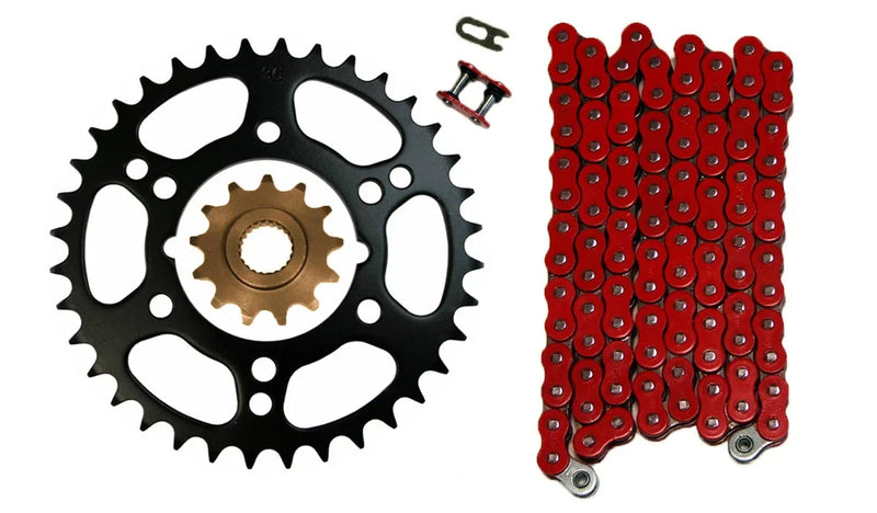 Polaris Scrambler 500 O-Ring Chain 520x76, 13/36 Sprockets (1998–2012)