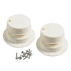 RV Camper Trailer Motorhome White Plumbing Vent Cover Attic Roof Cap