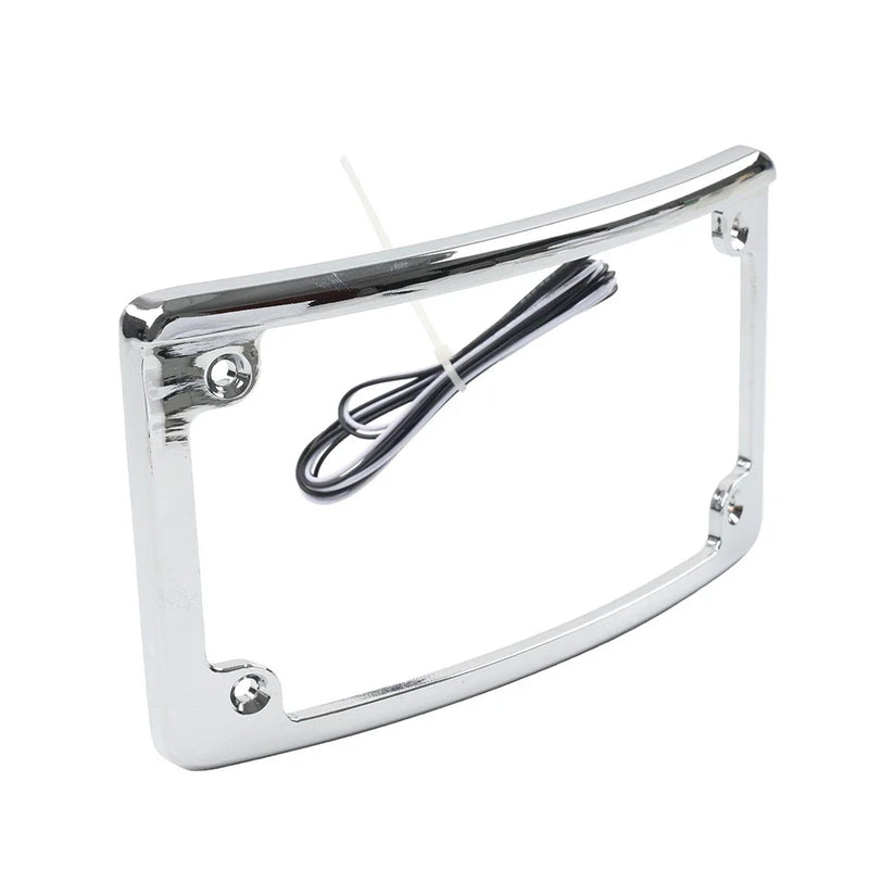 Harley Touring Glide Rear License Plate Frame Bracket with Light