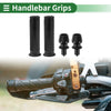 Motorcycle 7/8 22mm Hand Grips Rubber Black 1 Set