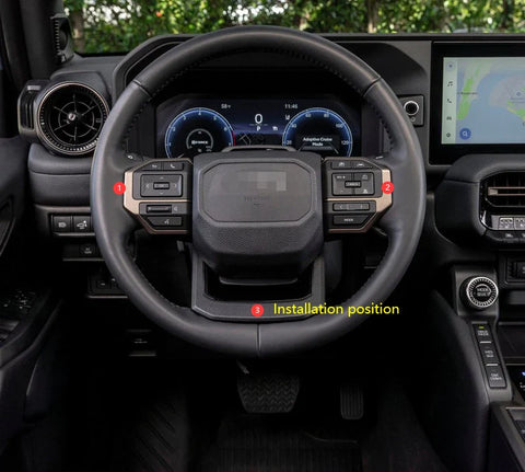 Toyota Prado LC250 3 x ABS Steering Wheel Cover Trim (2024-2025)