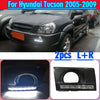 Hyundai Tucson LED DRL Daytime Running Lights Fog Lamps Bumper (2005–2009)