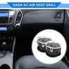 Ford F150 LOBO (2009-2014) ABS Black Silver Tone 2 x Center Dash A/C Outlets