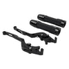 Suzuki GSR750 Black Extendable Brake Clutch Levers Grips Set (2011-2016)