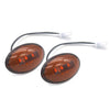 Car Bus Truck Camper Motorhome Pickup 3 x LED Oval Side Marker Lights
