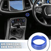 Dodge Blue Air Conditioner Knob Ring Covers Engine Start Button Cover Set