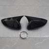 Honda Accord Carbon Black Ox Horn Style Rear View Mirror Cover (2018-2021)