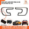 Ford Ranger Raptor Matte Black Red Headlight Cover Trim (2022-2025)