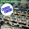 Oil Seal 14x22x6mm Rotary Shaft Seal TPU Blue 10 Pcs
