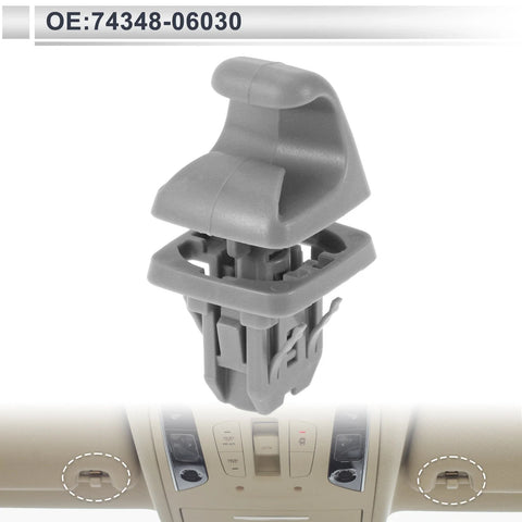 Toyota Camry Highlander Corolla Gray Sun Visor Holder Clip