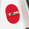 4 x Universal Red Carbon Fiber Scuff Plate Door Lock Covers