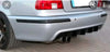 BMW E39 M5 5 Series Left Dual Output Gloss Black Rear Diffuser (1996-2003)