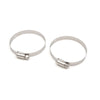 Make Model 7.2" Motorcycle Exhaust Muffler Pipe Heat Shield Cover Heel Guard Silver Tone