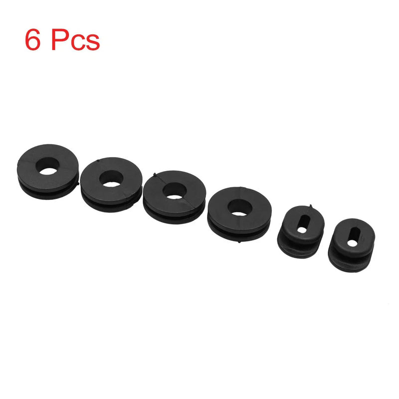 Suzuki GS125 6pcs Black Rubber Motorcycle Side Cover Grommets