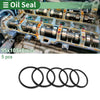 Oil Seal 95x105x6mm NBR Rubber Black 5 Pcs