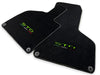 Lamborghini Huracan STO 2014-2022 Black Green Stitching Floor Mats