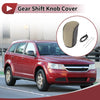 Dodge Journey (2011-2020) - Black Beige Faux Leather Car Gear Shift Knob Cover