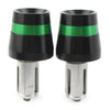 Honda CBR, CB, Yamaha YZ, YZF, Kawasaki Green Handlebar Bar End Plugs