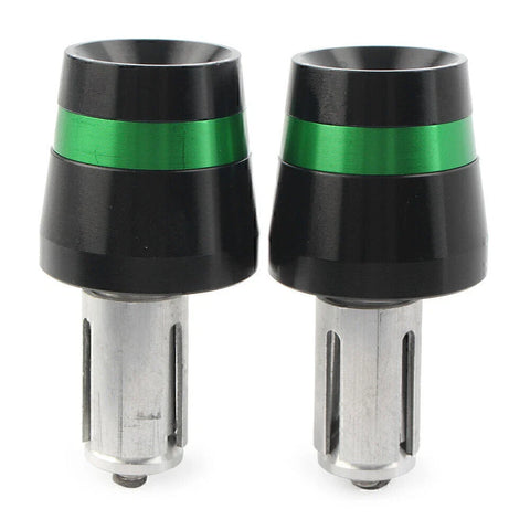 Honda CBR, CB, Yamaha YZ, YZF, Kawasaki Green Handlebar Bar End Plugs