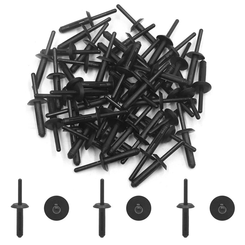 BMW 50 Pcs 6mm Plastic Rivets Door Bumper Fasteners