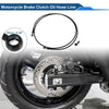 Hose Line 210cm Motorcycle Brake Clutch Oil Nylon Stainless Steel Wire Braid PU
