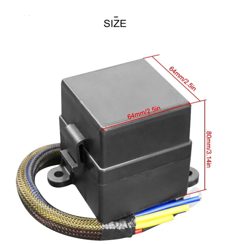 Car Truck Boat Pre-Wired Fuse Relay Box w/  4-Pin 80A Relay & 6 Fuses