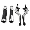 Ducati Panigale Silver Extendable Brake Clutch Lever Grip Set (2016-2020)