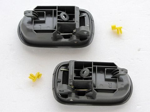 Ford Laser Tierra Courier Mazda 323 Bravo Inner Door Handle 2 x Grey (98-06)