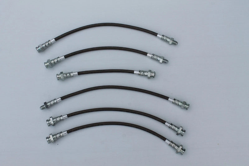 Nissan 280ZX Series II Braided Brake Hose Set (6) (1983-1984)