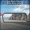 Motorcycle M8/M10 Rear View Mirror Handlebar Mirror Red Aluminum Plastic