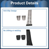 Kia K5 (2011-2015) Silver Tone 3 x Manual Foot Accelerator Pedal Covers