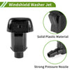 GMC Black Windshield Washer Nozzle with Hose Connector