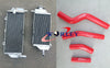 YAMAHA WR450F Aluminum Radiator + RED Silicone Hose (2012-2014)