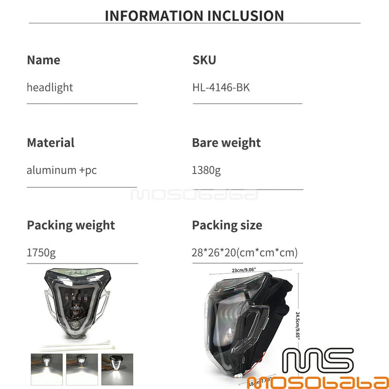 BMW F800R LED Headlight Assembly (2015-2019)