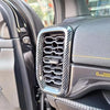 Ford Ranger ABS Carbon Fiber Front Side Air Vent Outlet Lid Cover Trim (2023)