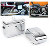 Harley Dyna Fat Bob Super Glide Chrome Battery Side Covers (2006-2017)