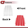 Toyota Corolla (2007-2013) Silver Tone 6 Pcs Car Door Window Trim