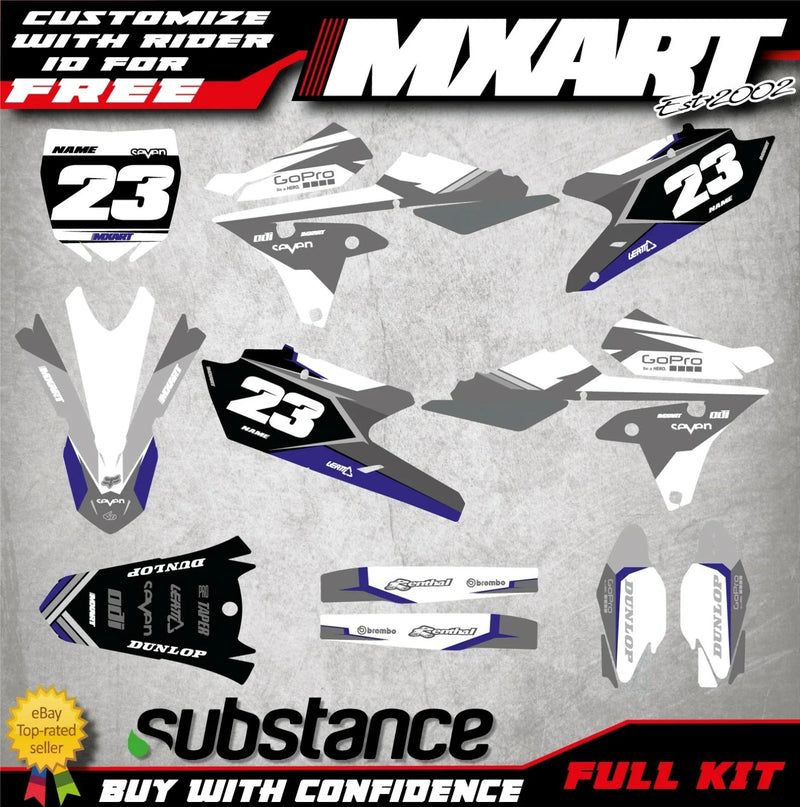 Yamaha YZF 450 (2014-2017) - SHADES STYLE Stickers Graphics Kit
