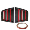 Dodge Charger Rear Side Window Blinds Louver Cover (2011–2023)