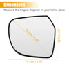 Nissan Micra Heated Right Side Rearview Mirror Glass (2003-2010)